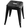 Amerihome Loft Black 18" Metal Bar Stool BS18BLKS